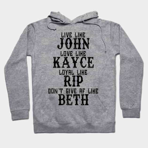 John Kayce Rip Beth Hoodie by EJTees